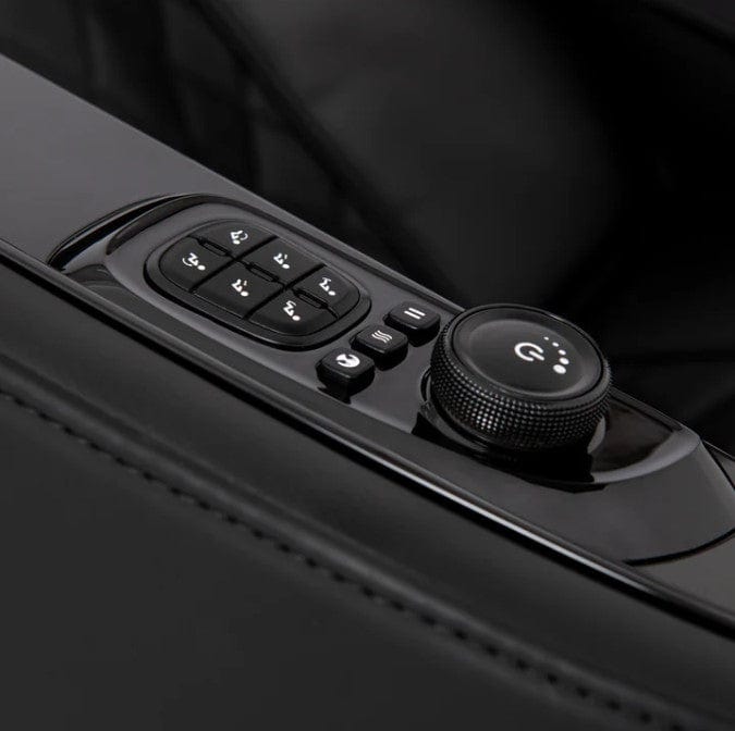 Close Up View Of The Control Panel For The Ergotec Venus Massage Chair | ET-400 In Black Color