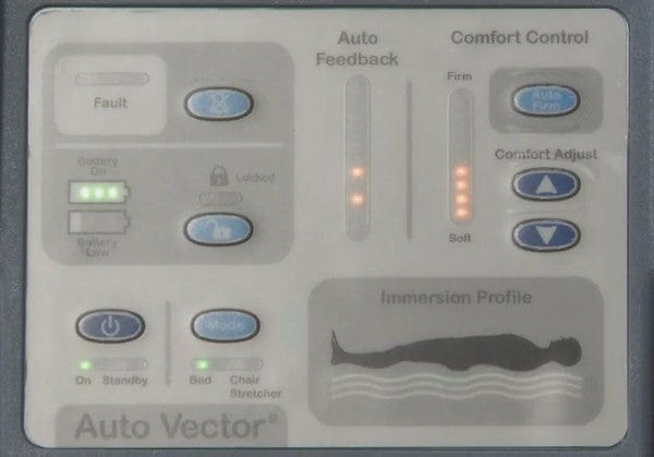 Close Up View Of The Control Panel For The Joerns DolphinCare™ Integrated Fluid Immersion Simulation Complete Bed System