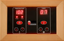 Close Up View Of The Control Panel For The Maxxus 2-Person Near Zero EMF Full Spectrum Indoor Infrared Sauna | MX-M206-01-FS CED