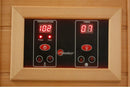 Close Up View Of The Control Panel For The Maxxus 3-Person Near Zero EMF FAR Infrared Indoor Sauna | MX-K306-01-ZF CED