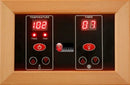 Close Up View Of The Control Panel For The Maxxus 4-Person Low EMF FAR Infrared Indoor Sauna | MX-K406-01