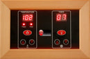 Close Up View Of The Control Panel For The Maxxus Seattle 2-Person Low EMF FAR Infrared Indoor Sauna | MX-J206-01