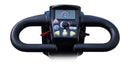 Close Up View Of The Control Panel For The Shoprider Explorer Deluxe 4-Wheel Mobility Scooter