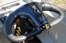 Close Up View Of The Control Panel For The Shoprider Flagship Enclosed Mobility Scooter