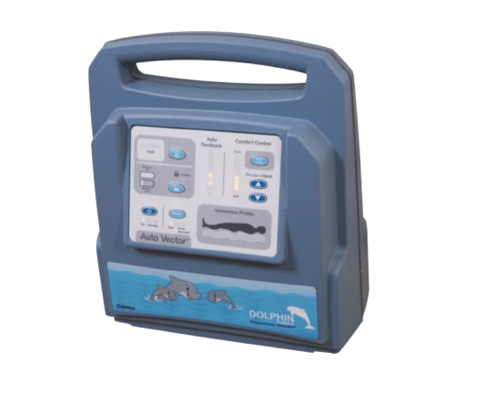 Close Up View Of The Control Unit For The Joerns Dolphin Fluid Immersion Simulation Pediatric Mattress System