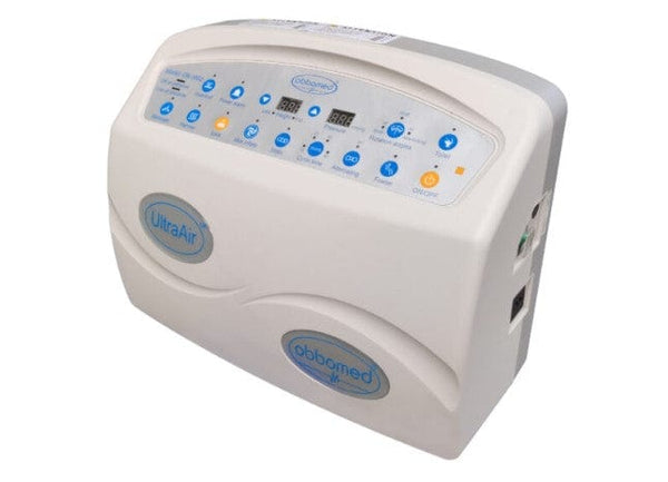 Close Up View Of The Control Unit For The ObboMed OB-3682B UltraAir Bariatric Pressure Relief Mattress 