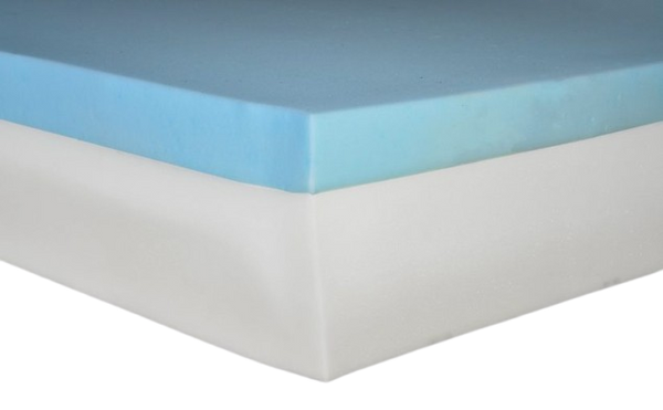 Close Up View Of The Corner Of The Flexabed Visco Memory Foam Mattress Showing Its Internal Materials