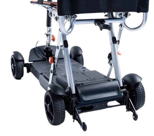Close Up View Of The Feather 27X Mobility Scooter's Base