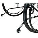 Close Up View Of The Feather Heavy Duty Wheelchair Anti Tip Wheels