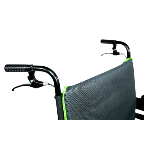 Close Up View Of The Feather Heavy Duty Wheelchair Push Handles