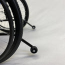 Close Up View Of The Feather Wheelchair Safety Wheels