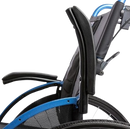Close Up View Of The Flip Back Armrest Shown In The Back Position For The Strongback 24 Flip Back Arms Ultra-Lightweight Wheelchair