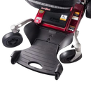 Close Up View Of The Footrest For The FreeRiderUSA Luggie Travel Power Wheelchair
