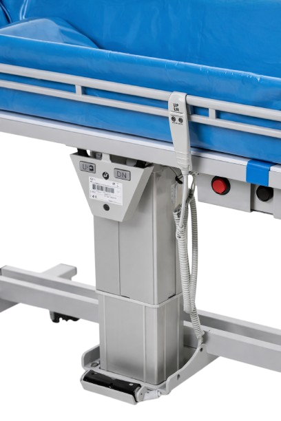 Close Up View Of The Frame For The TR Equipment Battery Operated Shower Trolley TR-3000