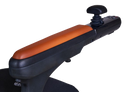 Close Up View Of The Golden Technologies Ally Pro Omnidirectional Electric Wheelchair Armrest And Joystick