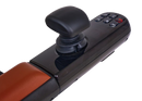 Close Up View Of The Golden Technologies Ally Pro Omnidirectional Electric Wheelchair Joystick And Operational Buttons
