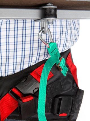 Close Up View Of The Harness Belt Attachment For The TR Equipment Gate Bure Rise & Go