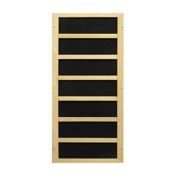 Close Up View Of The Heating Panel For The Dynamic Serena 2 Person Full Spectrum Infrared Indoor Sauna | DYN-6229-03 FS