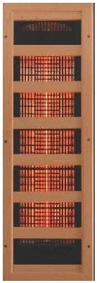 Close Up View Of The Heating Panel For The Maxxus 3-Person Full Spectrum Near Zero EMF Infrared Indoor Corner Sauna | MX-M356-01-FS CED