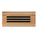 Close Up View Of The Heating Panel Under The Bench For The Dynamic Gracia 2-Person Full Spectrum Near Zero EMF FAR Infrared Indoor Sauna | DYN-6119-03 FS