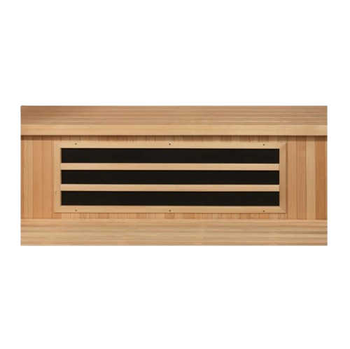 Close Up View Of The Heating Panels For The Dynamic Serena 2 Person Ultra Low EMF FAR Infrared Indoor Sauna | DYN-6229-01 Elite