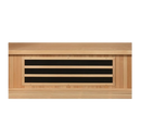 Close Up View Of The Heating Panels Under The Bench For The Dynamic Gracia 2 Person Ultra Low EMF FAR Infrared Indoor Sauna | DYN-6119-01 Elite