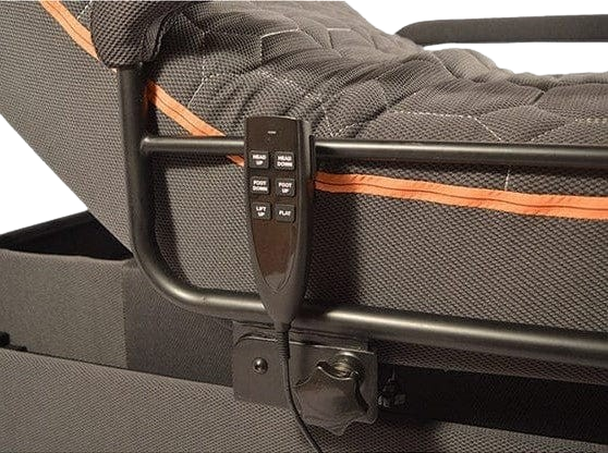 Close Up View Of The Journey UPbed Sleep-To-Stand Adjustable Bed Remote Control