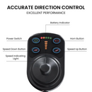 Close Up View Of The Joystick Control For The Metro Mobility iTravel Lite Lightweight Electric Wheelchair