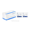 Close Up View Of The Large Sized Box With Two Individual Packets Of The Dynarex Sterile Alcohol Prep Pads Shown With One Pad In Front
