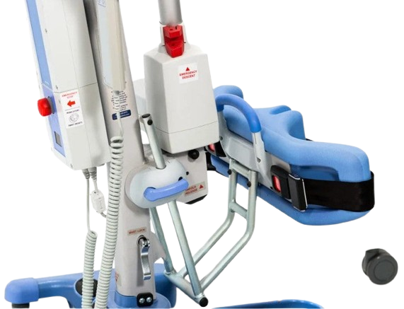 Close Up View Of The Leg Pads For The Joerns Hoyer Journey® Sit To Stand Mobile Patient Lift