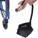 Close Up View Of The Leg Rest Assembly For The Strongback 24 Flip Back Arms Ultra-Lightweight Wheelchair