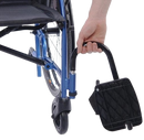 Close Up View Of The Leg Rest For The Strongback 24 Flip Back Arms Ultra-Lightweight Wheelchair