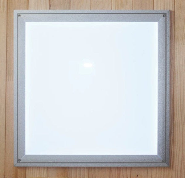 Close Up View Of The Lighting For The Maxxus 3-Person Low EMF FAR Infrared Corner Indoor Sauna | MX-K356-01