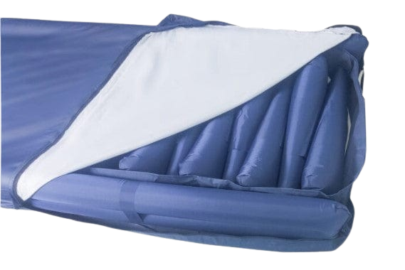 Close Up View Of The Mattress Cover For The ObboMed OB-1600 Low Air Loss Alternating Pressure Mattress with Lateral Rotation