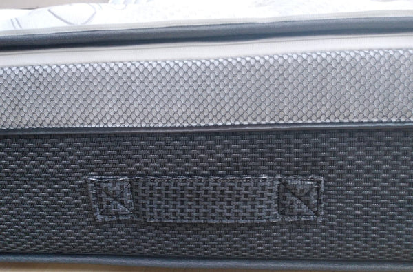 Close Up View Of The Mattress Outside Material Of The Eurolux Lux Silver: The 5-Layer Luxury Mattress Crafted By Masters