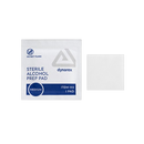 Close Up View Of The Medium Packet Sized For The Dynarex Sterile Alcohol Prep Pads Shown With The Pad Removed