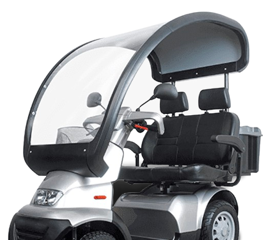 Close Up View Of The Optional Canopy For The AFIKIM Afiscooter S4 Scooter