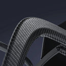 Close Up View Of The Paiseec Q5 Carbon Fiber Electric Wheelchair Carbon Fiber Frame On A Dark Background 