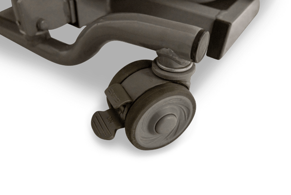 Close Up View Of The Prius Descend Ultra-Low Adjustable Floor Bed Castor