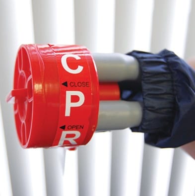 Close Up View Of The Prius Salute RDX Air Mattress System CPR Control