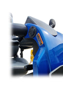 Close Up View Of The Recharging Port Located On The Tiller For The Shoprider Explorer Deluxe 4-Wheel Mobility Scooter