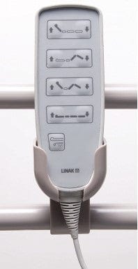 Close Up View Of The Remote Control For The Graham Field Matrix 6200 Hi-Low Hospital Homecare Bed