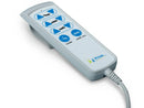 Close Up View Of The Remote Control For The Prius Ai1 Premium All-in-One MedSurge Expandable Low Bed