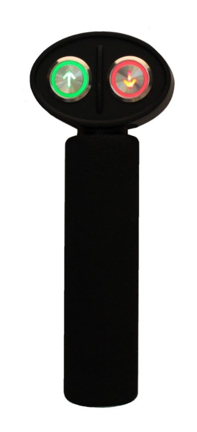 Close Up View Of The Remote Control For The Throne Buttler Powered Toilet Lift Chair TLFE001