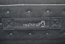 Close Up View Of The Stitching With Text Reading 'Naturalia' On The Side Of The Eurolux Multisens: The 11-Layer Luxury Mattress Crafted By Masters