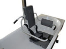 Close Up View Of The TR Equipment Mobile Bath Chair Lift TR9650 Shown In A Bathtub