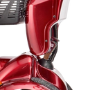 Close Up View Of The Tiller Adjustment Connection Between The Tiller And The Base Of The FreeRiderUSA FR 510F II Mobility Scooter