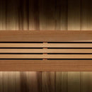 Close Up View Of The Wood Craftsmanship For The Golden Designs Sundsvall 2-Person Indoor Sauna | GDI-7289-02