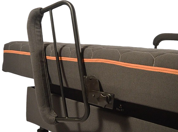Close Up View Of The Journey UPbed Sleep-To-Stand Adjustable Bed Side Rail 