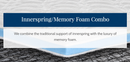 Corner View Of The Flexabed Innerspring Memory Foam Combo Mattress Shown With Descriptive Text